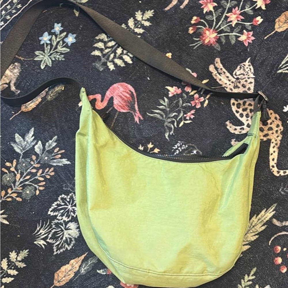 Light Green Nylon Shoulder Bag